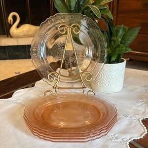 Hazel Atlas Florentine 9” Plates Set of 5